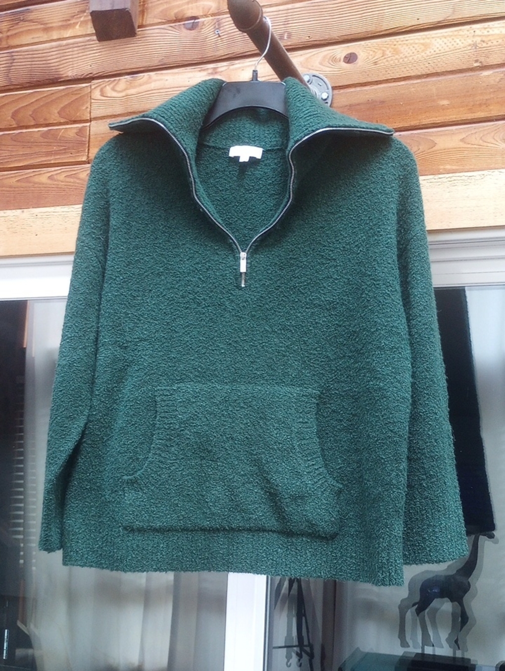Talbot's Haven Dark Green Sherpa Pullover